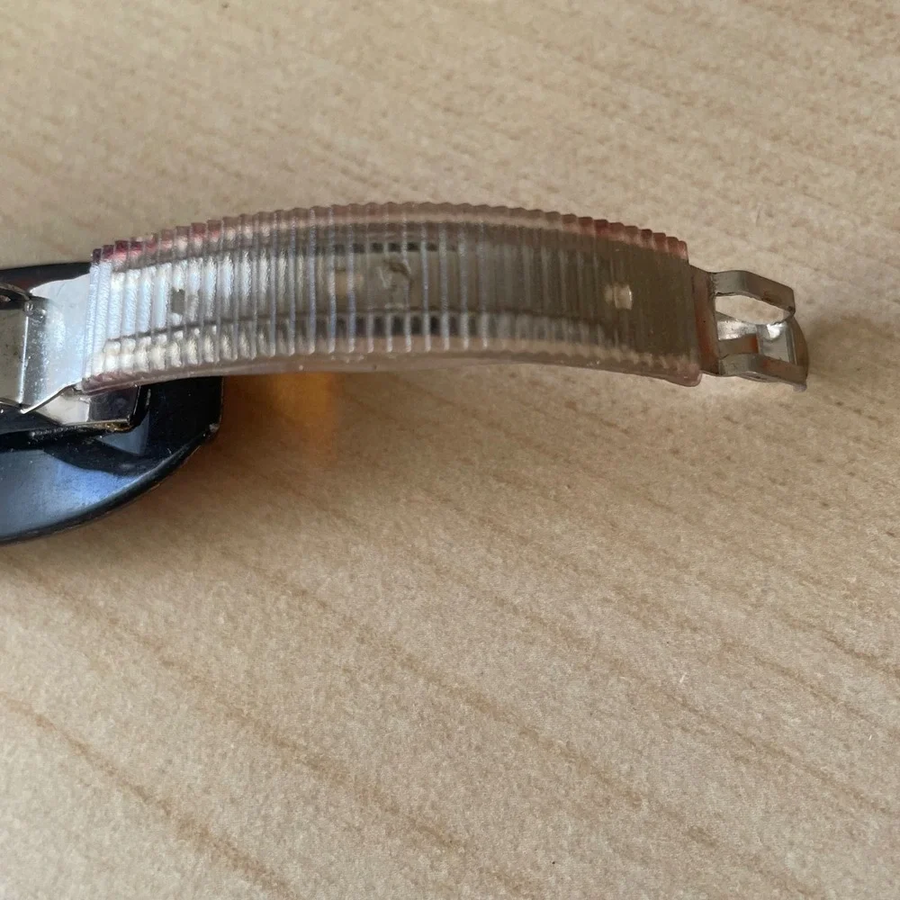 Scünci Hair Clip Acetate Tortoiseshell with Metal‎ Clip 90s